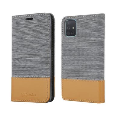 Samsung Galaxy A71 5G Plånboksfodral Skal (Grå)