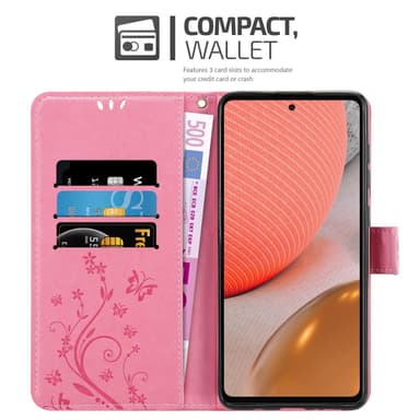 Samsung Galaxy A72 4G / 5G Plånboksfodral Skal (Rosa)