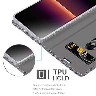 Sony Xperia L4 Plånboksfodral Skal (Blå)