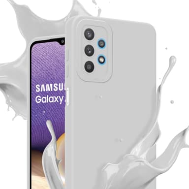 Samsung Galaxy A32 5G Skal Fodral Case (Vit)