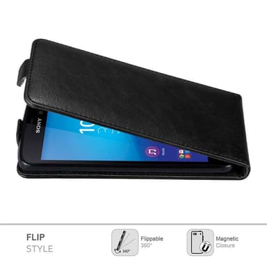 Sony Xperia M4 AQUA Flipfodral Skal (Svart)