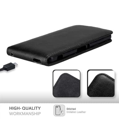 Sony Xperia M4 AQUA Flipfodral Skal (Svart)