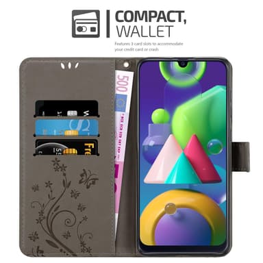Samsung Galaxy M31 Plånboksfodral Skal (Grå)