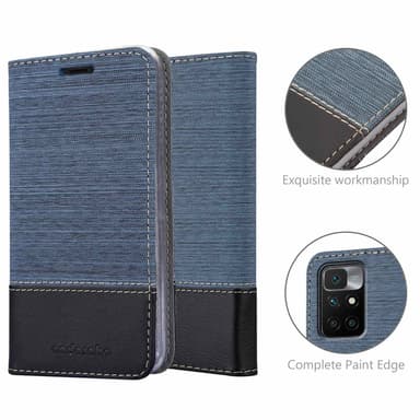 Xiaomi RedMi 10 Plånboksfodral Skal (Blå)