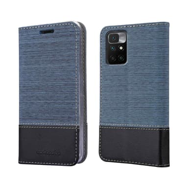 Xiaomi RedMi 10 Plånboksfodral Skal (Blå)