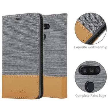 LG K50S Plånboksfodral Skal (Grå)