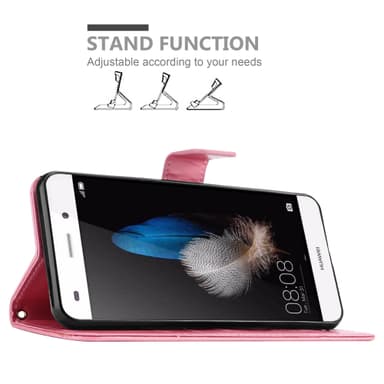 Huawei P8 LITE 2015 Plånboksfodral Skal (Rosa)