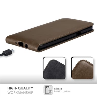 Samsung Galaxy A8 2015 Flipfodral Skal (Brun)