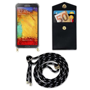 Samsung Galaxy NOTE 3 Skal Fodral Kedja (Svart)