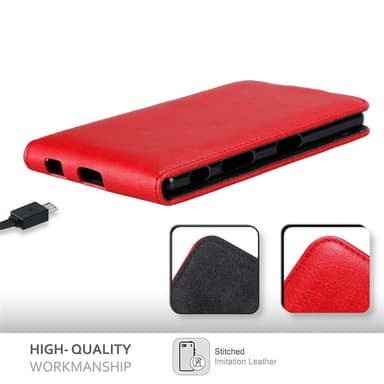 Sony Xperia Z5 Flipfodral Skal (Röd)