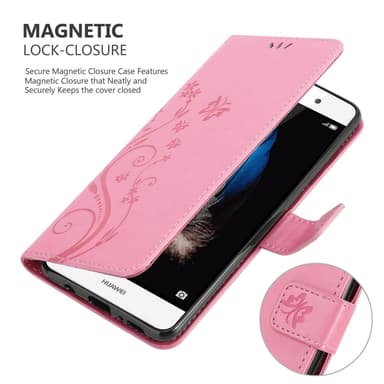 Huawei P8 LITE 2015 Plånboksfodral Skal (Rosa)