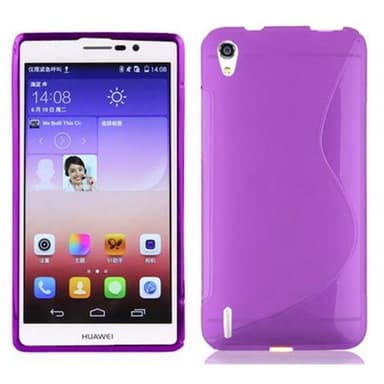 Huawei ASCEND P7 Skal Fodral Case (Lila)