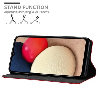 Samsung Galaxy A02s Skal Fodral Case (Röd)