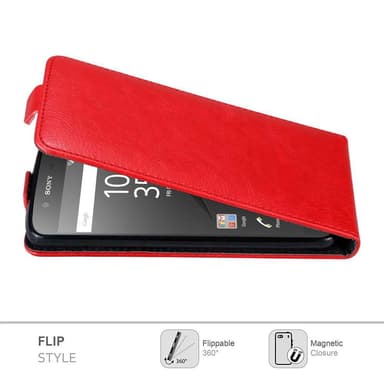 Sony Xperia Z5 Flipfodral Skal (Röd)