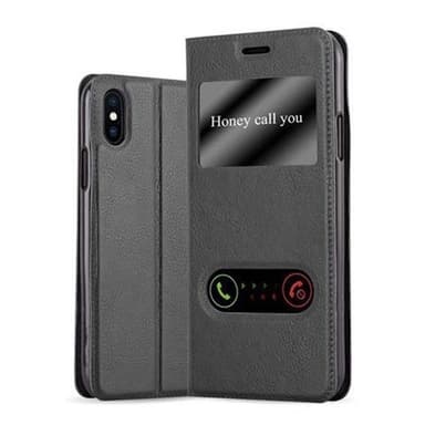 iPhone X / XS Plånboksfodral Skal (Svart)