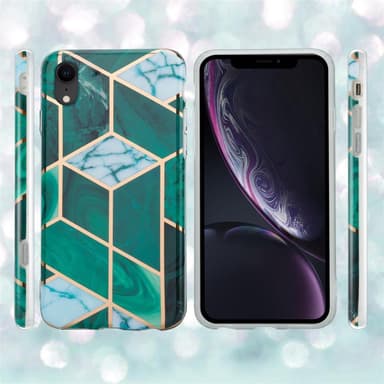 iPhone XR Plånboksfodral Skal (Grön)