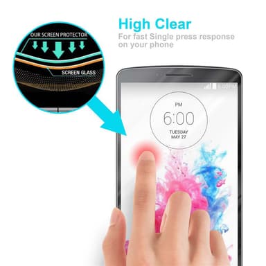 LG G3 Skyddsglas Skyddsfilm Skärmskydd