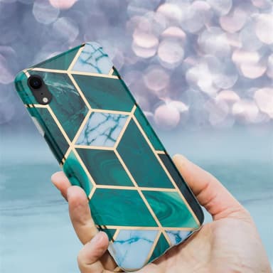iPhone XR Plånboksfodral Skal (Grön)