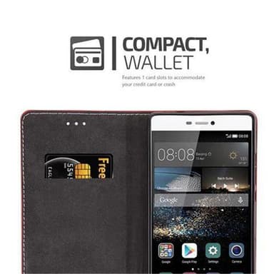Huawei P8 Skal Fodral Case (Röd)