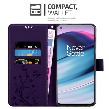 OnePlus Nord CE 5G Plånboksfodral Skal (Lila)