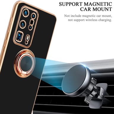 Huawei P40 PRO+ Skal Fodral Case (Svart)
