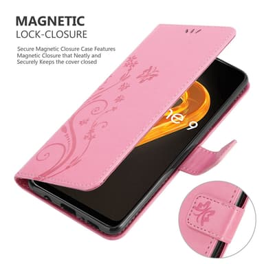 Realme 9 4G / 9 PRO+ Plånboksfodral Skal (Rosa)