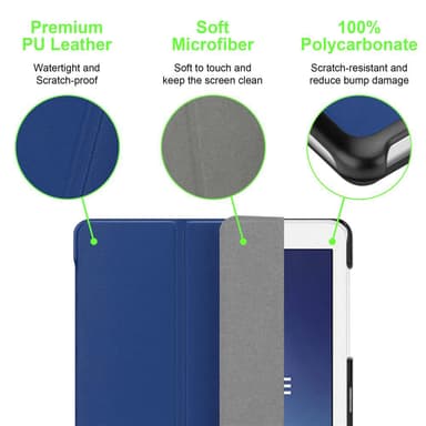 Samsung Galaxy Tab E (9.6 tum) Skal Fodral Case (Blå)