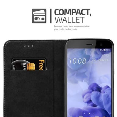 HTC U PLAY Skal Fodral Case (Svart)