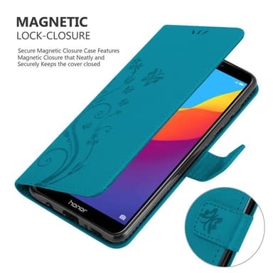 Honor 7C / Huawei Y7 2018 Plånboksfodral Skal (Blå)