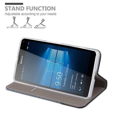 Nokia Lumia 950 XL Plånboksfodral Skal (Blå)