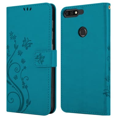 Honor 7C / Huawei Y7 2018 Plånboksfodral Skal (Blå)