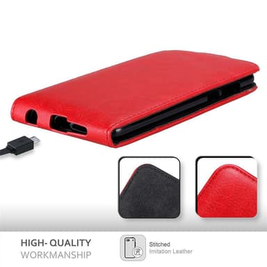 Honor 8 / 8 PREMIUM Flipfodral Skal (Röd)