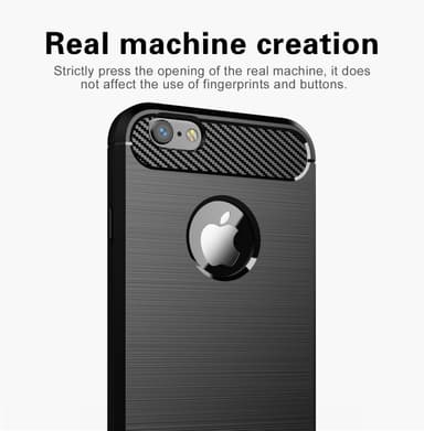 iPhone 6 / 6S Skal Fodral Case (Svart)