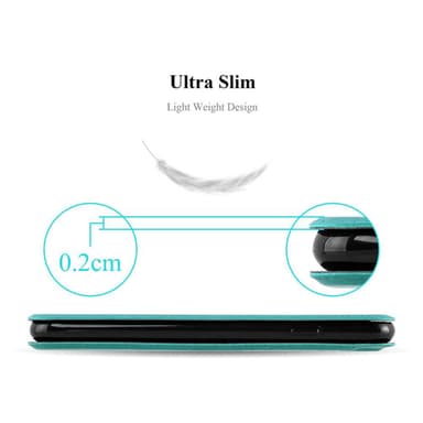 Motorola MOTO G5 PLUS Plånboksfodral Skal (Turkos)