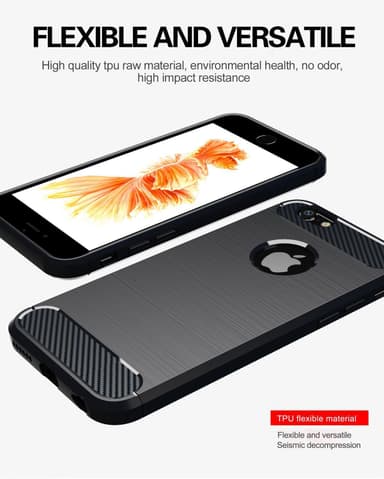 iPhone 6 / 6S Skal Fodral Case (Svart)