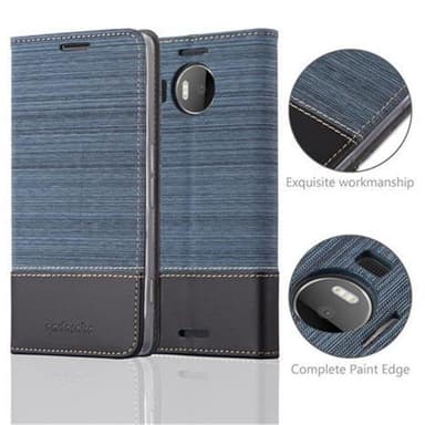 Nokia Lumia 950 XL Plånboksfodral Skal (Blå)