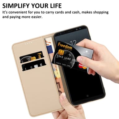 Samsung Galaxy NOTE 8 Plånboksfodral Skal (Svart)