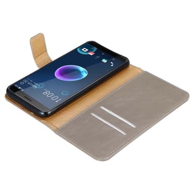 HTC Desire 12 Plånboksfodral Skal (Brun)