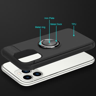 iPhone 14 PRO MAX Skal Fodral Case (Svart)