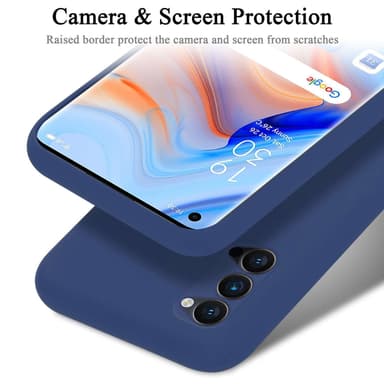 Oppo Reno4 PRO Skal Fodral Case (Blå)