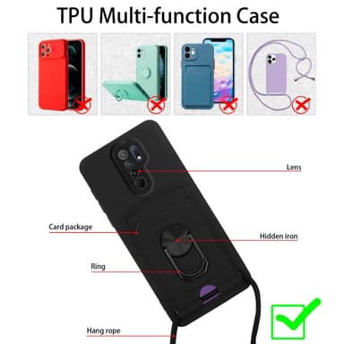 Xiaomi RedMi 9 Skal Fodral (Svart)