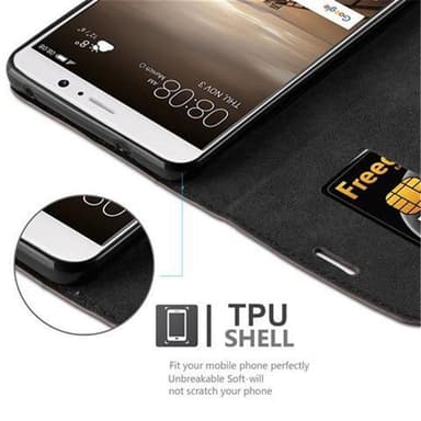 Huawei MATE 9 Skal Fodral Case (Brun)