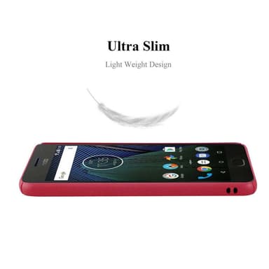 Motorola MOTO G5 Skal Fodral Case (Röd)