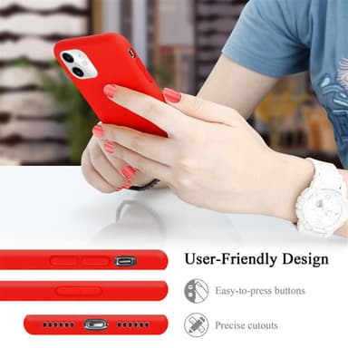 iPhone 11 Skal Fodral Case (Röd)