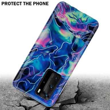 Huawei P40 PRO / P40 PRO+ Plånboksfodral Skal (Blå)