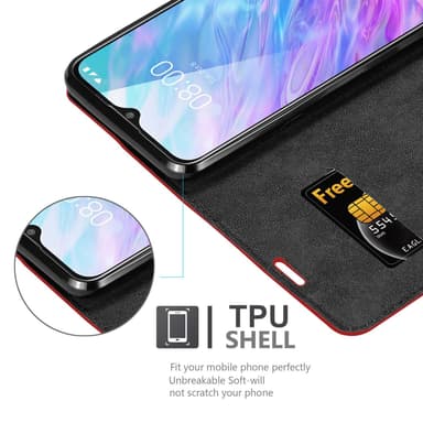 ZTE Blade 10 SMART Skal Fodral Case (Röd)