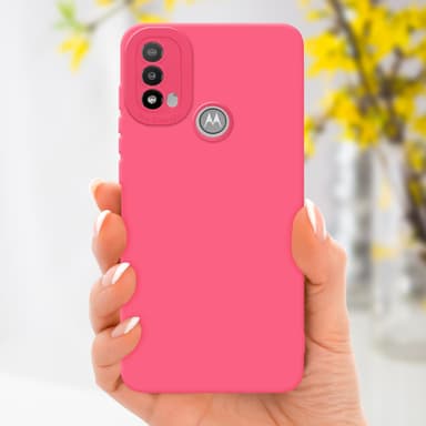 Motorola MOTO E20 Skal Fodral Case (Röd)