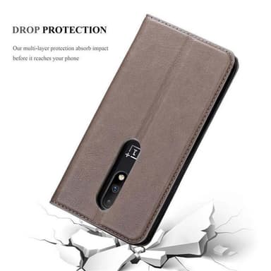 OnePlus 7 Skal Fodral Case (Brun)