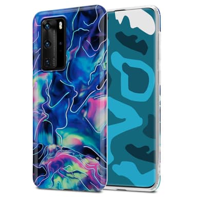 Huawei P40 PRO / P40 PRO+ Plånboksfodral Skal (Blå)