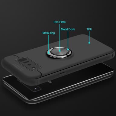 Samsung Galaxy NOTE 8 Skal Fodral Case (Svart)